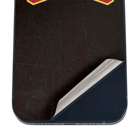 University of Southern California USC Logo Black Distressed iPhone 12 Skin