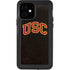 University of Southern California USC Logo Black Distressed iPhone 12 Waterproof Case