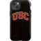 University of Southern California USC Logo Black Distressed iPhone 13 Impact Case