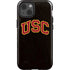 University of Southern California USC Logo Black Distressed iPhone 13 Impact Case