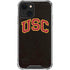 University of Southern California USC Logo Black Distressed iPhone 13 Mini Clear Case
