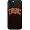 University of Southern California USC Logo Black Distressed iPhone 13 Mini Skin