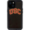 University of Southern California USC Logo Black Distressed iPhone 13 Mini Waterproof Case
