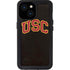 University of Southern California USC Logo Black Distressed iPhone 13 Mini Waterproof Case