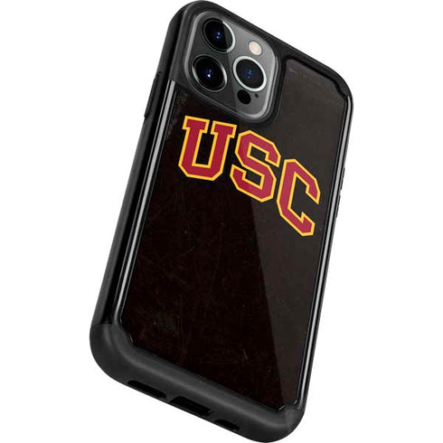 University of Southern California USC Logo Black Distressed iPhone 13 Pro Cargo Case