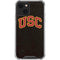 University of Southern California USC Logo Black Distressed iPhone 14 Clear Case