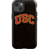 University of Southern California USC Logo Black Distressed iPhone 15 Impact Case