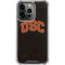 University of Southern California USC Logo Black Distressed iPhone 14 Pro Clear Case