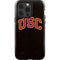 University of Southern California USC Logo Black Distressed iPhone 14 Pro Impact Case