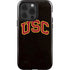 University of Southern California USC Logo Black Distressed iPhone 15 Pro Impact Case
