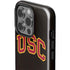 University of Southern California USC Logo Black Distressed iPhone 14 Pro Impact Case