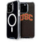 University of Southern California USC Logo Black Distressed iPhone 14 Pro MagSafe Case