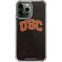 University of Southern California USC Logo Black Distressed iPhone 15 Pro Max Clear Case