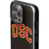 University of Southern California USC Logo Black Distressed iPhone 15 Pro Max Impact Case