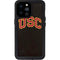 University of Southern California USC Logo Black Distressed iPhone 14 Pro Max Waterproof Case
