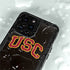 University of Southern California USC Logo Black Distressed iPhone 14 Pro Max Waterproof Case