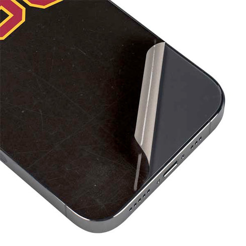 University of Southern California USC Logo Black Distressed iPhone 14 Pro Skin