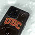 University of Southern California USC Logo Black Distressed iPhone 14 Pro Waterproof Case