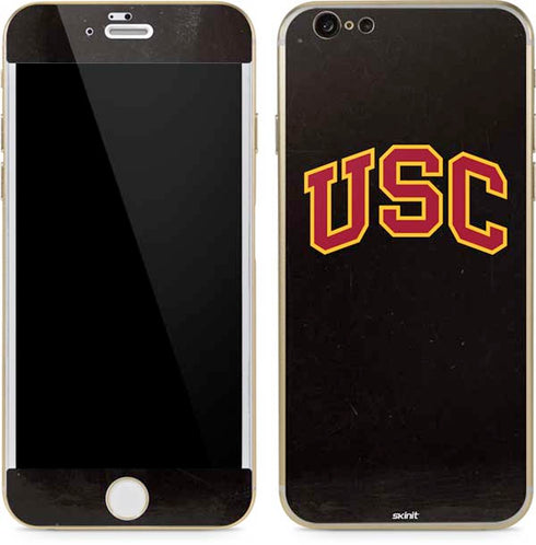 University of Southern California USC Logo Black Distressed iPhone 6/6s Skin
