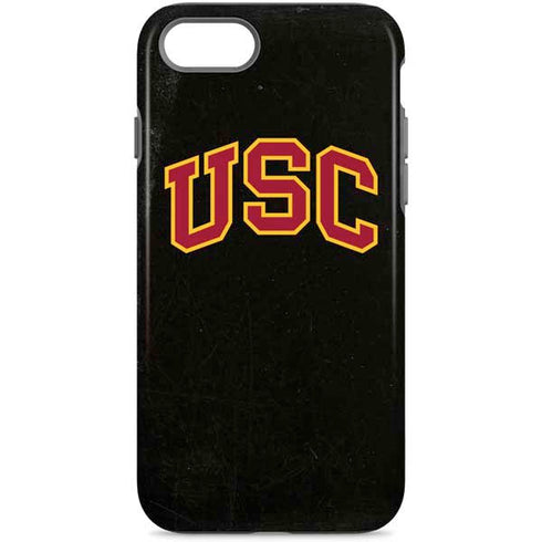 University of Southern California USC Logo Black Distressed iPhone 7 Pro Case