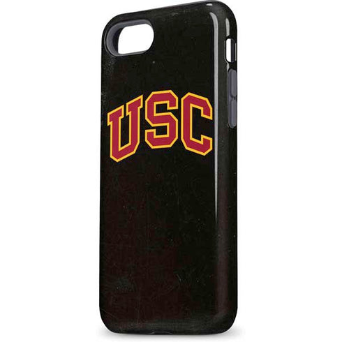 University of Southern California USC Logo Black Distressed iPhone 7 Pro Case