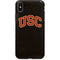 University of Southern California USC Logo Black Distressed iPhone 8 Pro Case