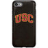 University of Southern California USC Logo Black Distressed iPhone SE (2nd & 3rd Gen) Pro Case