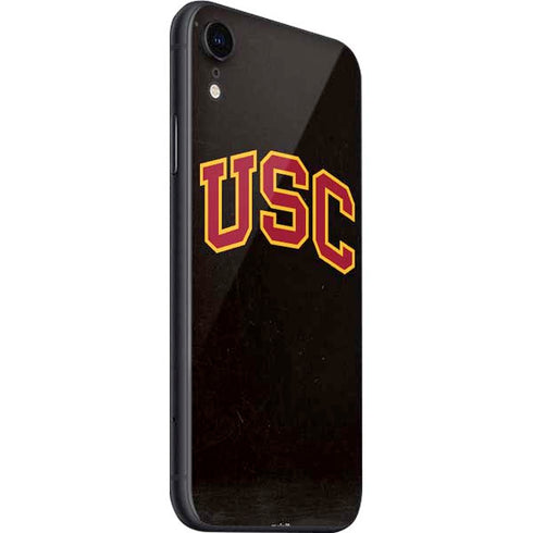 University of Southern California USC Logo Black Distressed iPhone SE (2nd & 3rd Gen) Skin