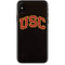 University of Southern California USC Logo Black Distressed iPhone XS Skin
