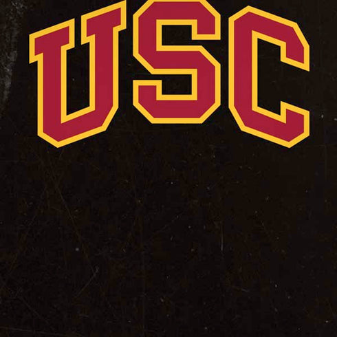 University of Southern California USC Logo Black Distressed iPhone XS Skin