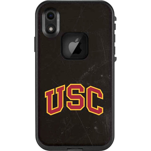 University of Southern California USC Logo Black Distressed LifeProof Fre iPhone Skin