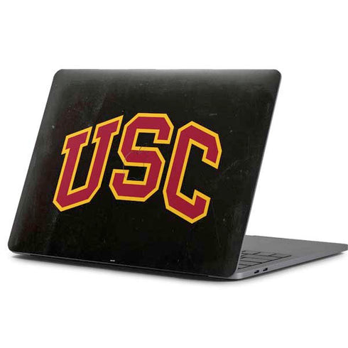 University of Southern California USC Logo Black Distressed Apple MacBook Pro 13-inch Skin
