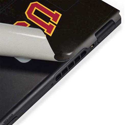 University of Southern California USC Logo Black Distressed Nintendo Switch Bundle Skin