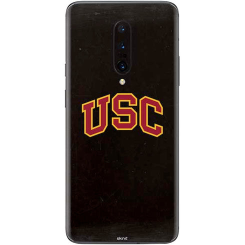 University of Southern California USC Logo Black Distressed OnePlus 7 Pro Skin