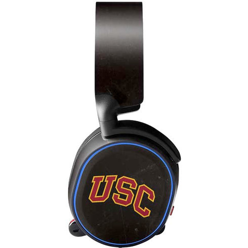 University of Southern California USC Logo Black Distressed SteelSeries Arctis 3 Skin