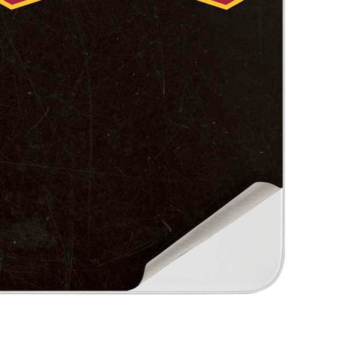 University of Southern California USC Logo Black Distressed Surface Duo Skin