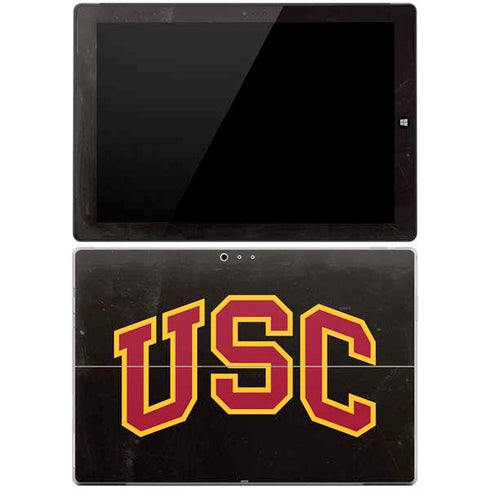University of Southern California USC Logo Black Distressed Surface Pro 3 Skin