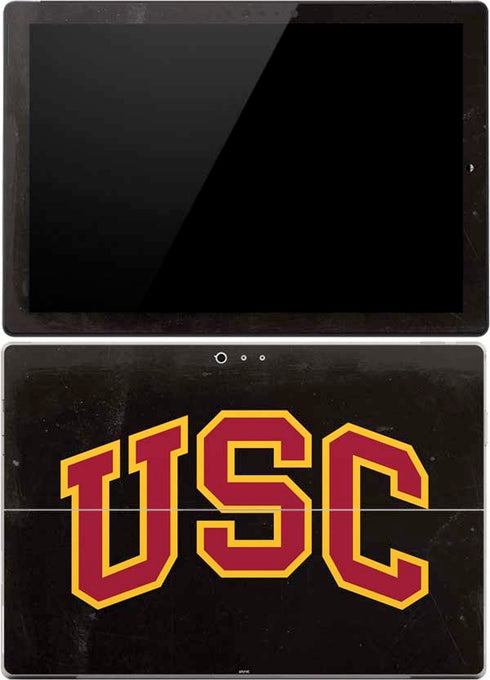 University of Southern California USC Logo Black Distressed Surface Pro 4 Skin