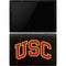 University of Southern California USC Logo Black Distressed Surface Pro 6 Skin
