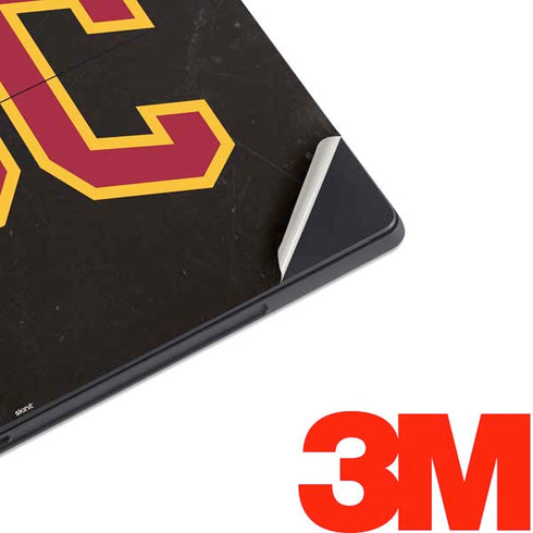 University of Southern California USC Logo Black Distressed Surface Pro 7 Skin