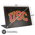 University of Southern California USC Logo Black Distressed Universal Laptop 12in (9.8 x 6.8in) Skin