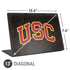 University of Southern California USC Logo Black Distressed Universal Laptop 13in (10.6 x 7.6in) Skin