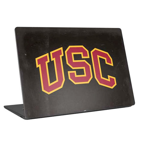 University of Southern California USC Logo Black Distressed Universal Laptop 13in (10.6 x 7.6in) Skin