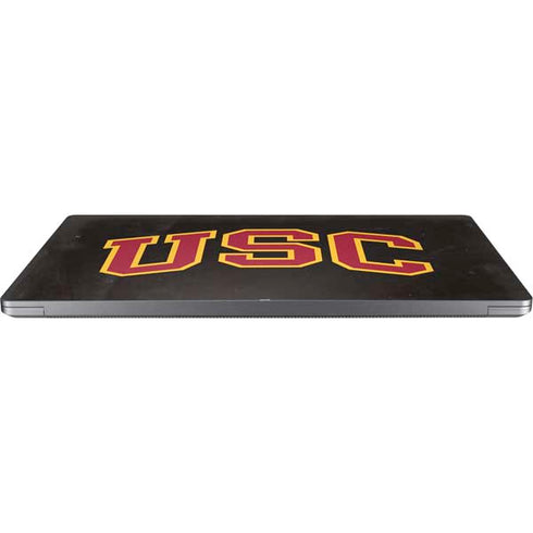 University of Southern California USC Logo Black Distressed Universal Laptop 13in (10.6 x 7.6in) Skin