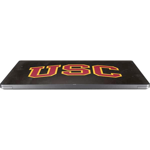 University of Southern California USC Logo Black Distressed Universal Laptop 14in (11.4 x 8.2in) Skin