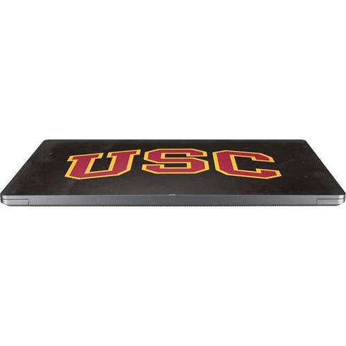 University of Southern California USC Logo Black Distressed Universal Laptop 15in (12.2 x 8.8in) Skin