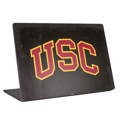 University of Southern California USC Logo Black Distressed Universal Laptop 16.6in (13.4 x 9.7in) Skin