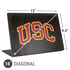 University of Southern California USC Logo Black Distressed Universal Laptop 16in (13 x 9.4in) Skin