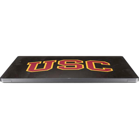 University of Southern California USC Logo Black Distressed Universal Laptop 16in (13 x 9.4in) Skin