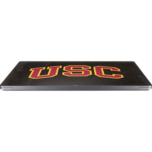 University of Southern California USC Logo Black Distressed Universal Laptop 18in (14.6 x 10.6in) Skin